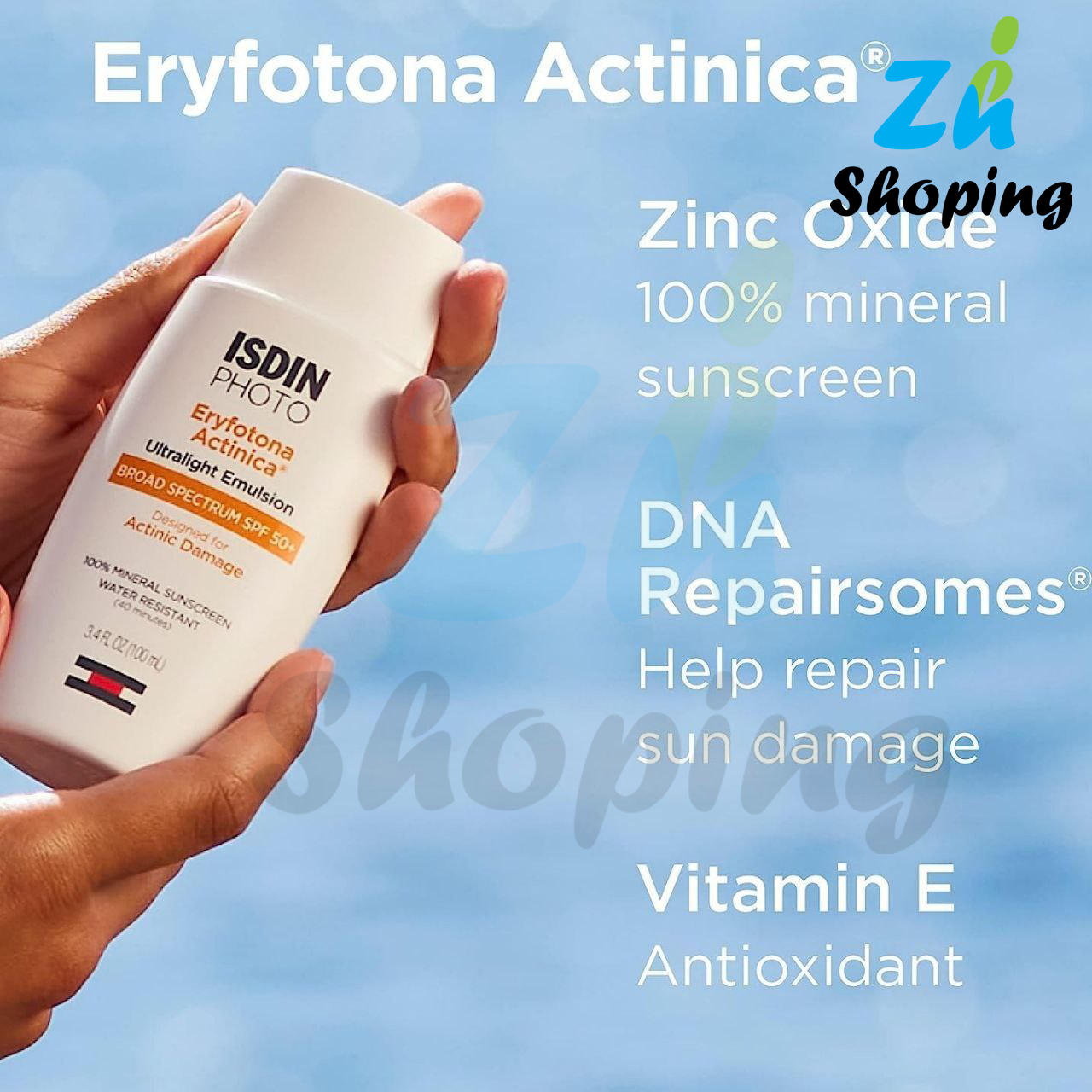 ضدافتاب ترمیم کننده ایزدین مدل ISDIN Eryfotona Actinica SPF 50+