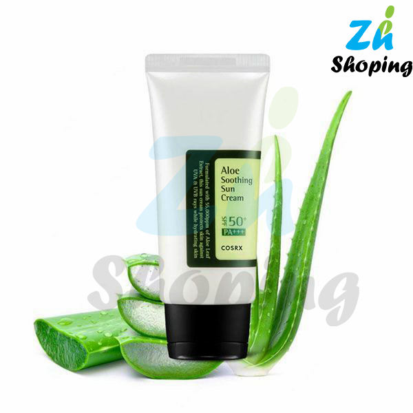 کرم ضد آفتاب آبرسان و تسکین دهنده آلوئه ورا کوزارکس spf50