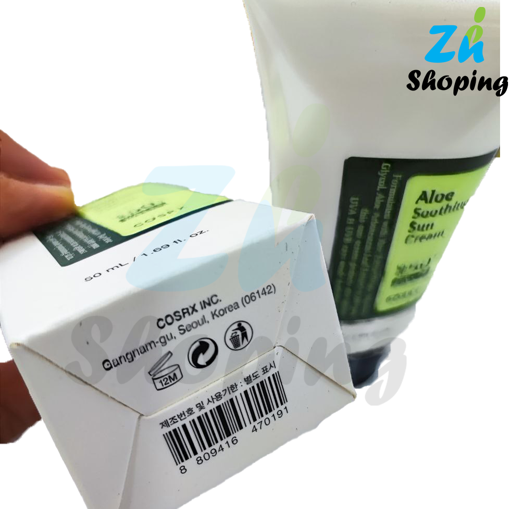 کرم ضد آفتاب آبرسان و تسکین دهنده آلوئه ورا کوزارکس spf50