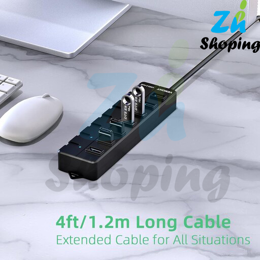هاب usb3 دارای 7 پورت مدل vemont 300 Series سفارش اروپا
