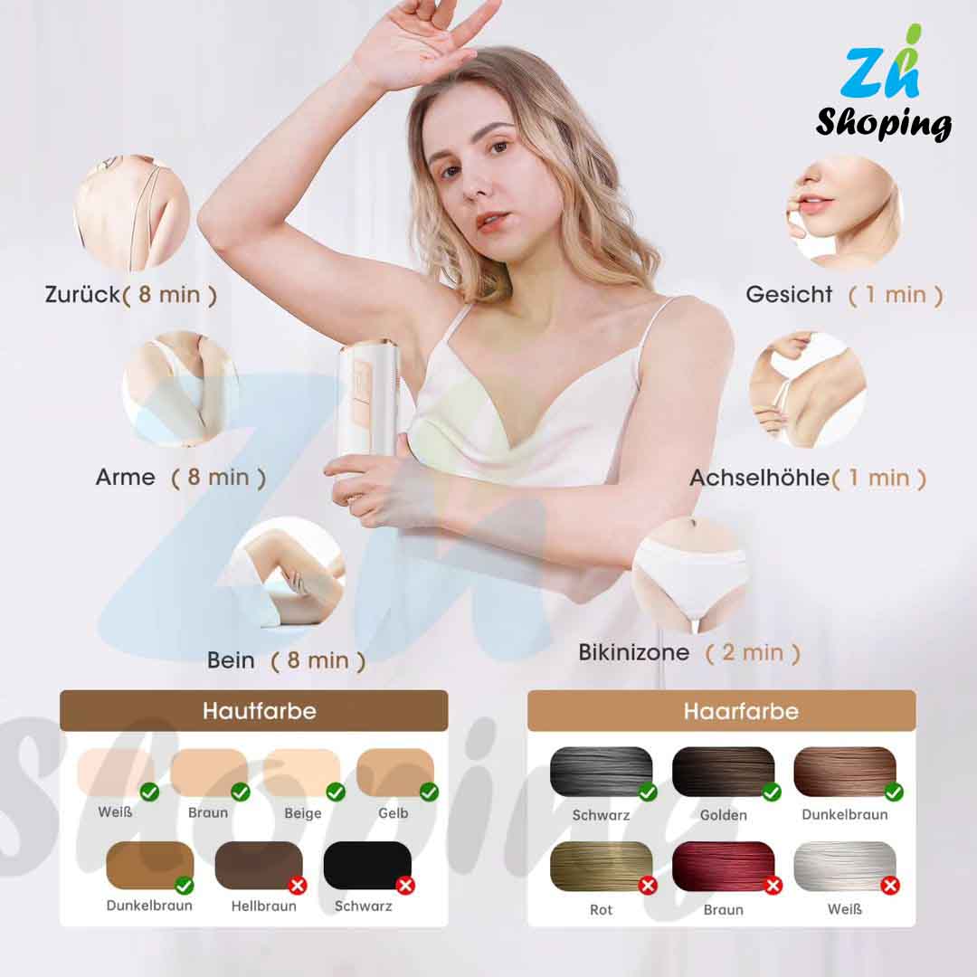 لیزر خانگی حذف موهای زائد سرد IPL برند LUBEX